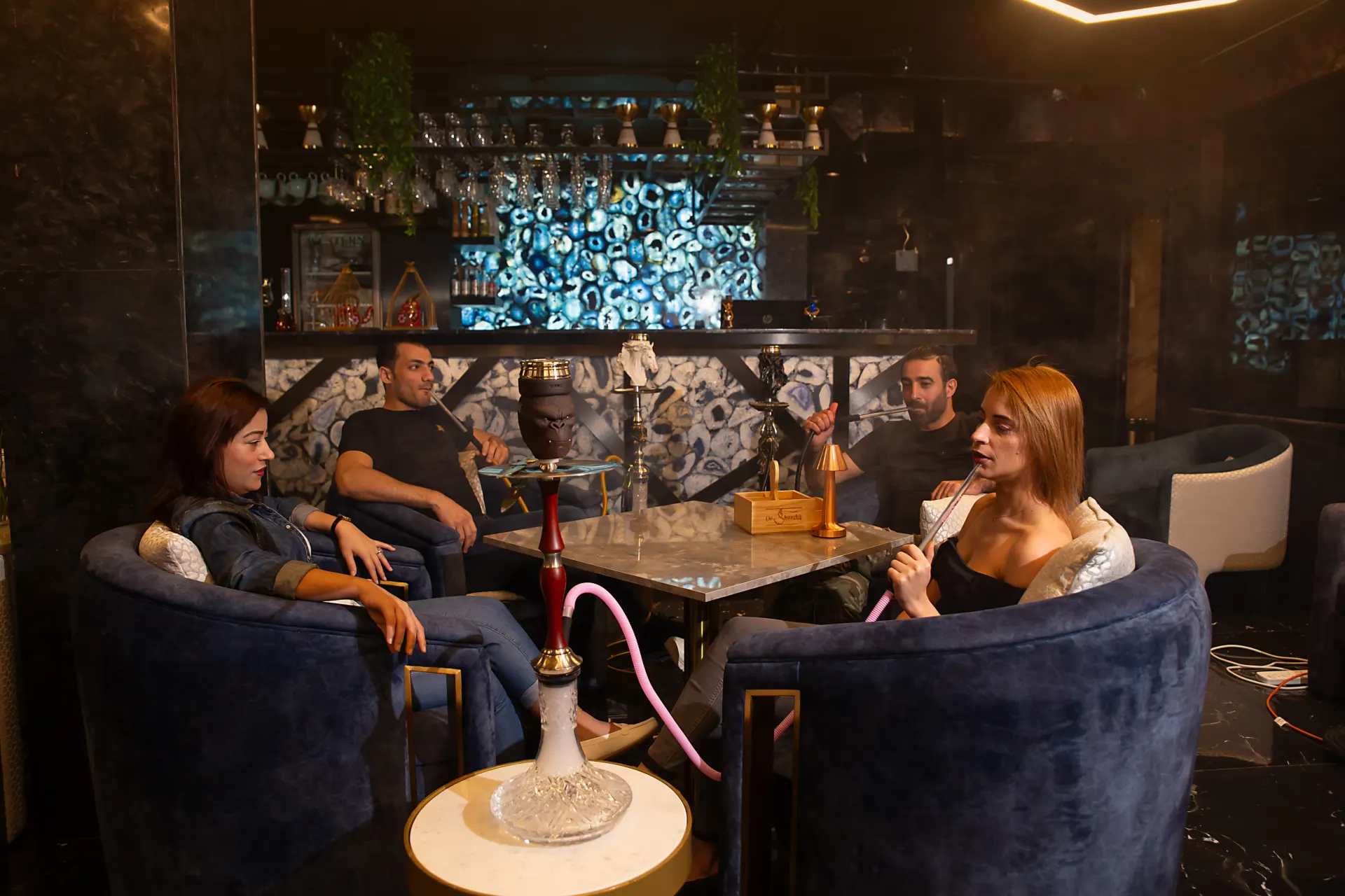 Birthday celebration at Dr. Sheesha shisha lounge, Al Karama, Dubai