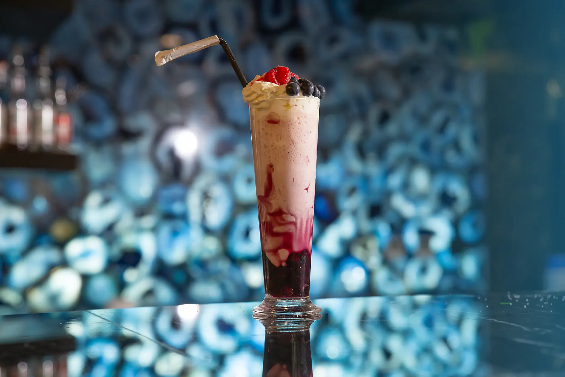 Specialty drink at the Dr. Sheesha shisha cafe, Dubai