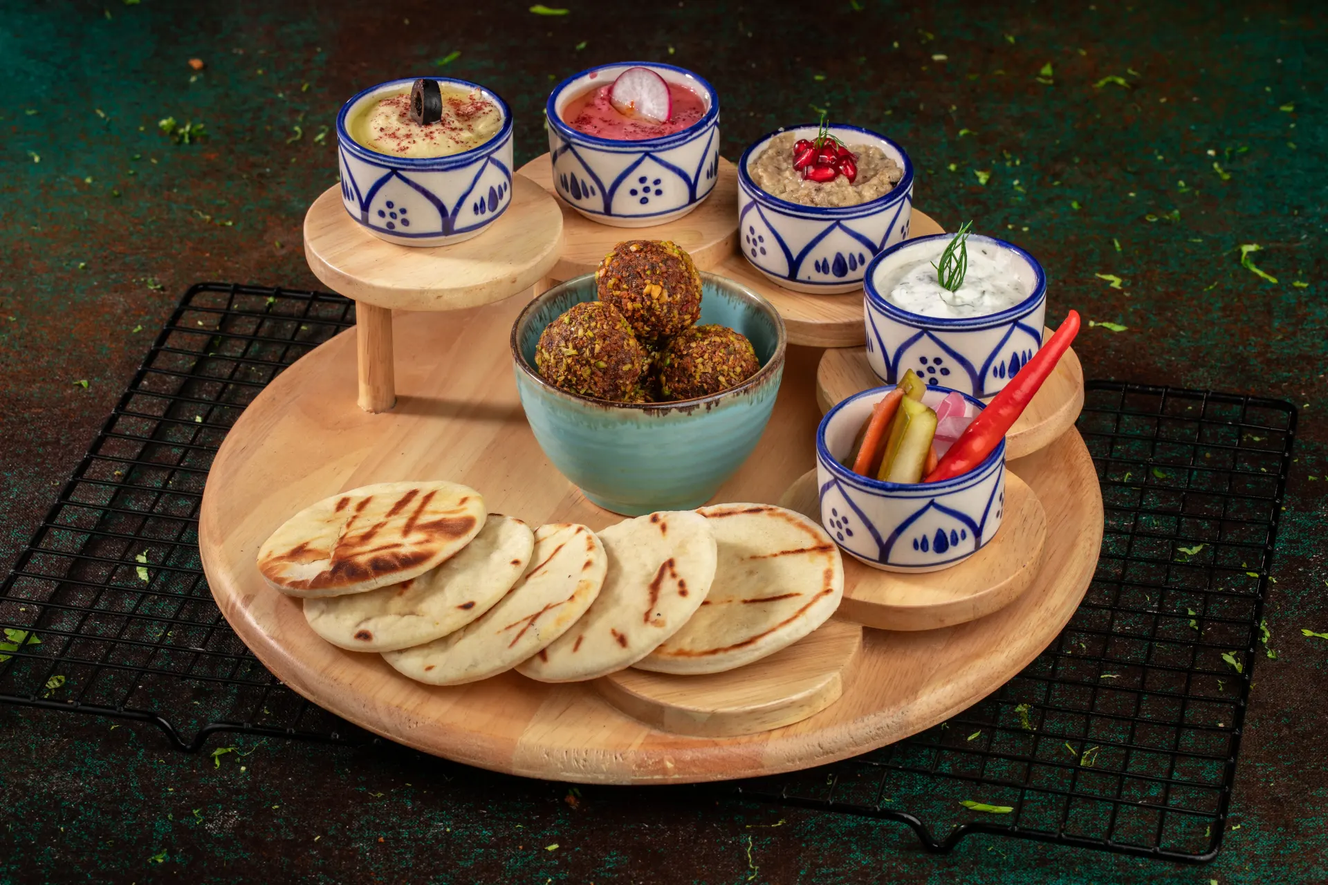 Sharing plate at Dr. Sheesha, Dubai