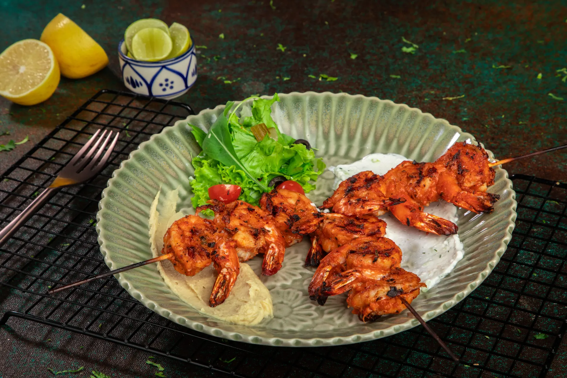 Sharing plate at Dr. Sheesha, Dubai