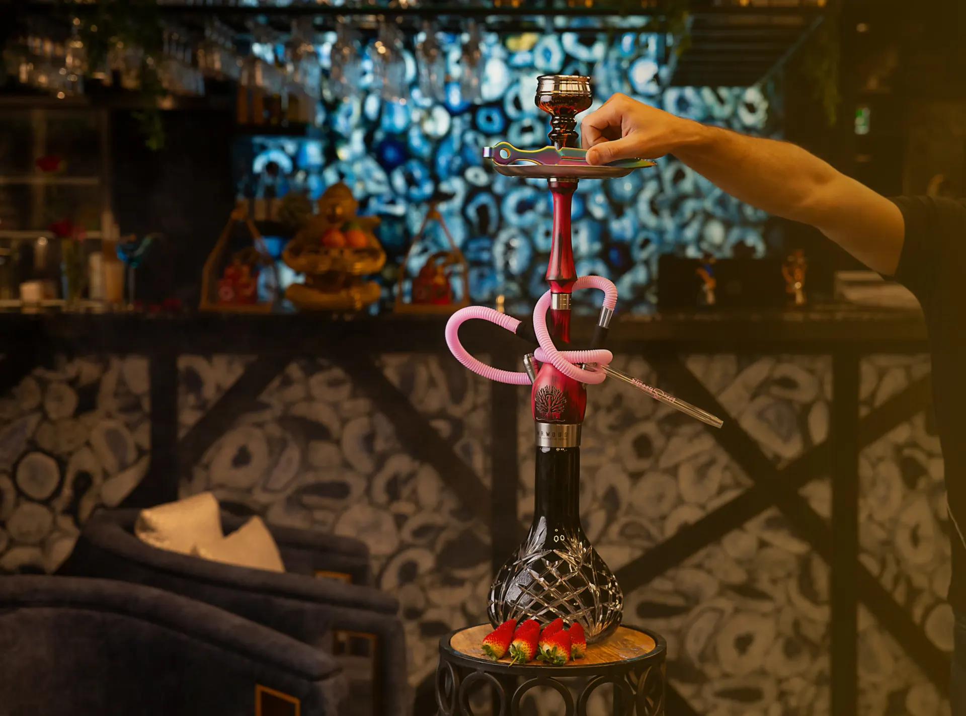 Fresh sheesha at Dr. Sheesha shisha lounge, Dubai